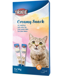 Trixie kreemjas maius valge kalaga kassidele 5 x 14g