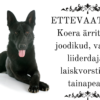 Hoiatussilt "Ettevaatust, Koera ärritavad.."