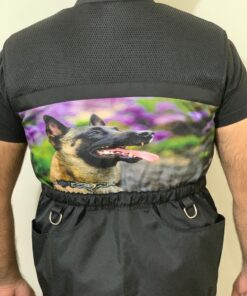 Huntpursports koerajuhi vest must/malinois pildiga, L