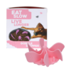 Eat Slow Live Longer Lick Mat Gobble Stopper, roosa