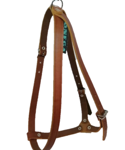 Onega nahast koeratraksid, 70cm, pruun