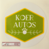 Aknakleebis "Koer Autos"