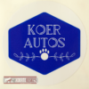 Autokleebis "Koer Autos"