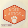 Aknakleebis "Koer Autos"