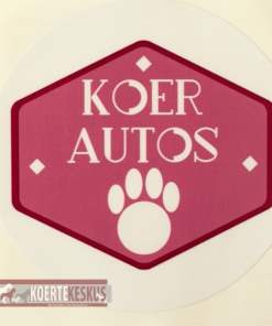 Autokleebis " Koer Autos"