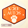 Autokleebis "Koer Autos"