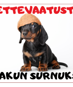 Hoiatussilt "Lakun surnuks" 30 x 20 cm