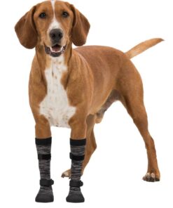 Käpa kaitse sokid koerale M-L, 2 tk, must/hall