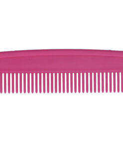Tugevast plastikust kamm 20 cm, pii pikkus 3 cm, roosa
