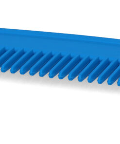 Tugevast plastikust kamm 20 cm, pii pikkus 3 cm, sinine