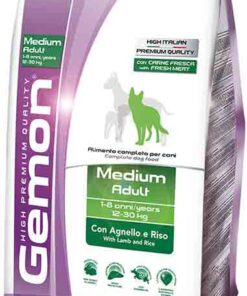 Koera kuivtoit Monge Gemon Medium Adult lamba ja riisiga 3 kg