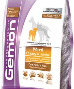 Koera kuivtoit Monge Gemon Mini Puppy & Junior kana ja riisiga 3 kg