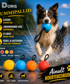 DORIS pall ( 6,5cm ) lühikese, kummise aasaga