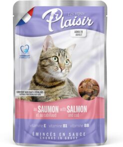 Plaisir Chunks lõhe & tursk täisväärtuslik kassikonserv 100g