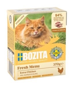 Bozita Sterilised Extra Chicken in Sauce 6x370g | kana tükid kastmes