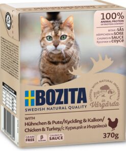 Bozita kassikonserv kana-ja kalkuni tükid kastmes 6x370g(64934)