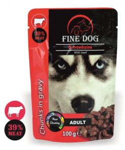 Fine Dog koeraeine veisega 22X100g