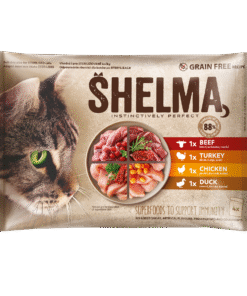 Shelma kassieined lihaga 4x85g veis,kana,part,kalkun kastmes