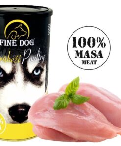 Fine Dog linnulihakonserv koertele 100%liha (8x1200g)