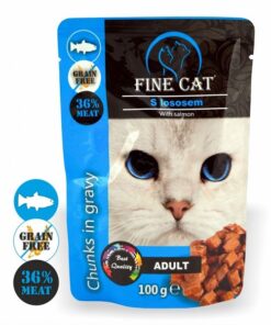 Fine Cat kassieine lõhega 100g