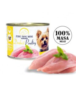 FINE DOG MINI EXCLUSIVE konserv linnulihaga   100% LIHA 200g