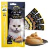 FINE CAT Exclusive KANA JA KREVETI Kreemjas suupiste kassidele .4x15g