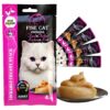 FINE CAT Exclusive PARDI-JA KANAGA Kreemjas suupiste kassidele .4x15g