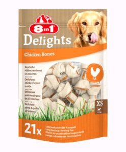 Maitsvad kondid koertele XS, kolmekordne maitse, 8in1, 21 tk(294g)