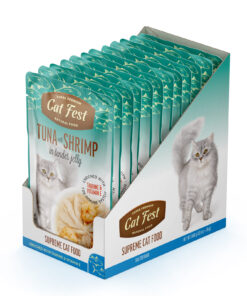 Tuna with shrimp in jelly/ Einekotike tuunikala ja krevettidega želees 12x70g