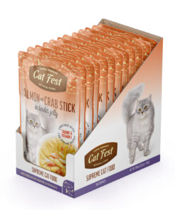 Salmon with crab stick in jelly / Einekotike lõhe ja krabipulgaga želees 12x70g