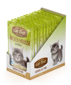 Chicken mousse for kittens / Kreemja  Kanapasteet,märgtoit kassipoegadele 12x70g