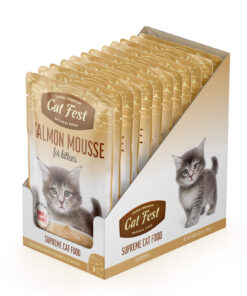 Salmon mousse for kittens / Kreemjas Lõhe pasteet,märgtoit kassipoegadele 12x70g
