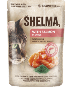 Shelma kassieine lõhefileed spirulinaga kastmes 28x85g