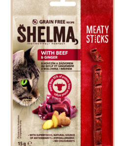 Shelma veise ja ingveriga pulgad kassidele  15g