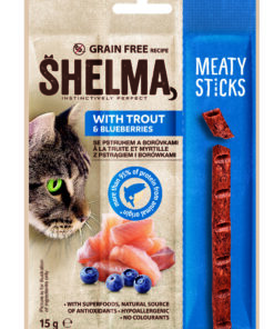 Shelma forelli ja mustikaga pulgad kassidele  15g