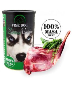 Fine Dog hirvekonserv koertele 100%liha (8x1200g)