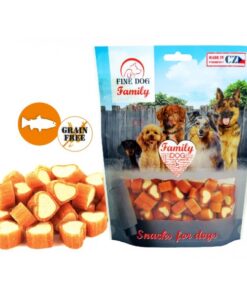 FINE DOG Family - LÕHE südamed 200g