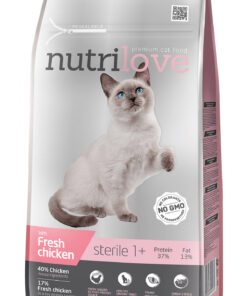 Nutrilove kassitoit sterile 7 kg