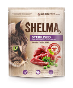 Shelma steril.kassidele värske loomalihaga,teraviljavaba 1,4kg