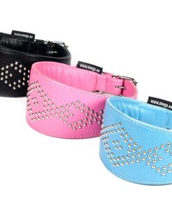 Onega kaelarihm "Kala", pehme, neetidega 30 cm, ciclamino