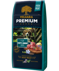 Velxara PREMIUM Puppy&junior kutsikatele veisega 12kg