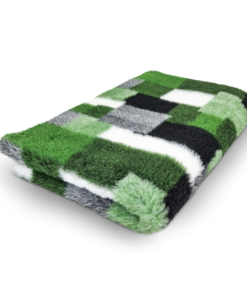 Vet Bed Lapitehnikas libisemiskindel koeramatt – roheline, must ja valge 100 x 150 cm