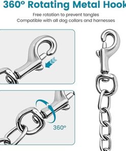 Koera jalutusrihm (kettrihm 0,3 mm), vastupidav, närimiskindel, 120 cm