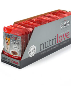 Nutrilove koeraeine loomalihafileed kastmes 28X85g