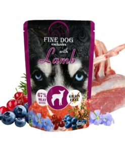 Rafi Fine Dog märgtoit lamba, mustikate ja jõhvikatega  10x500 g