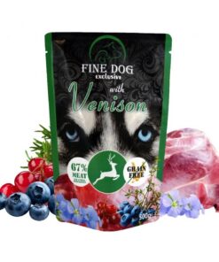 Rafi Fine Dog  märgtoit hirve, mustikate ja jõhvikatega 10x500 g
