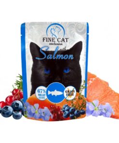 Fine Cat märgtoit lõhe, mustikate ja jõhvikatega  300 g