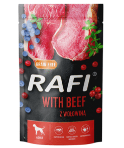 Rafi koerakonserv veiseliha, mustikate ja jõhvikatega 500 g