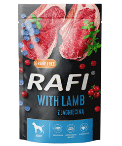 Rafi koerakonserv lamba, mustikate ja jõhvikatega  500 g