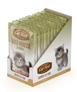 Duck mousse for kittens / Kreemjas  pardipasteet,märgtoit kassipoegadele 12x70g
